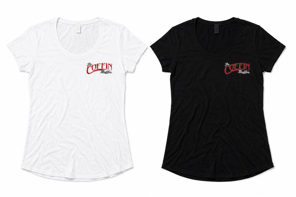womens coffin logo T-shirt