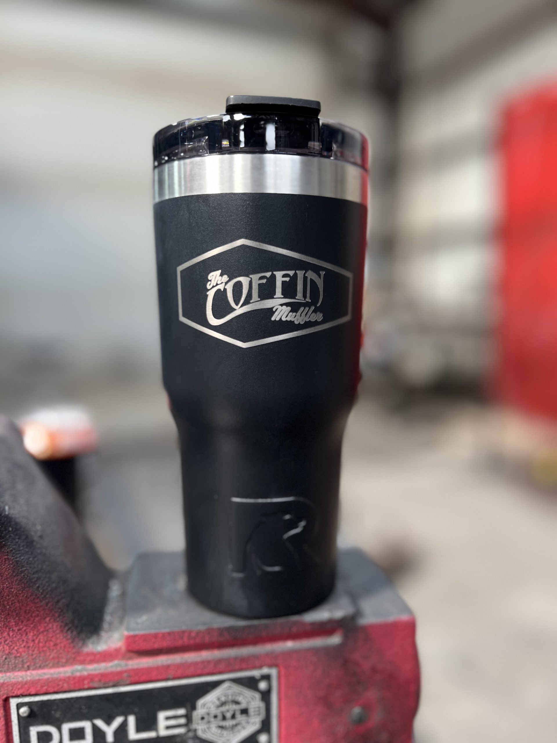 coffin tumbler cup