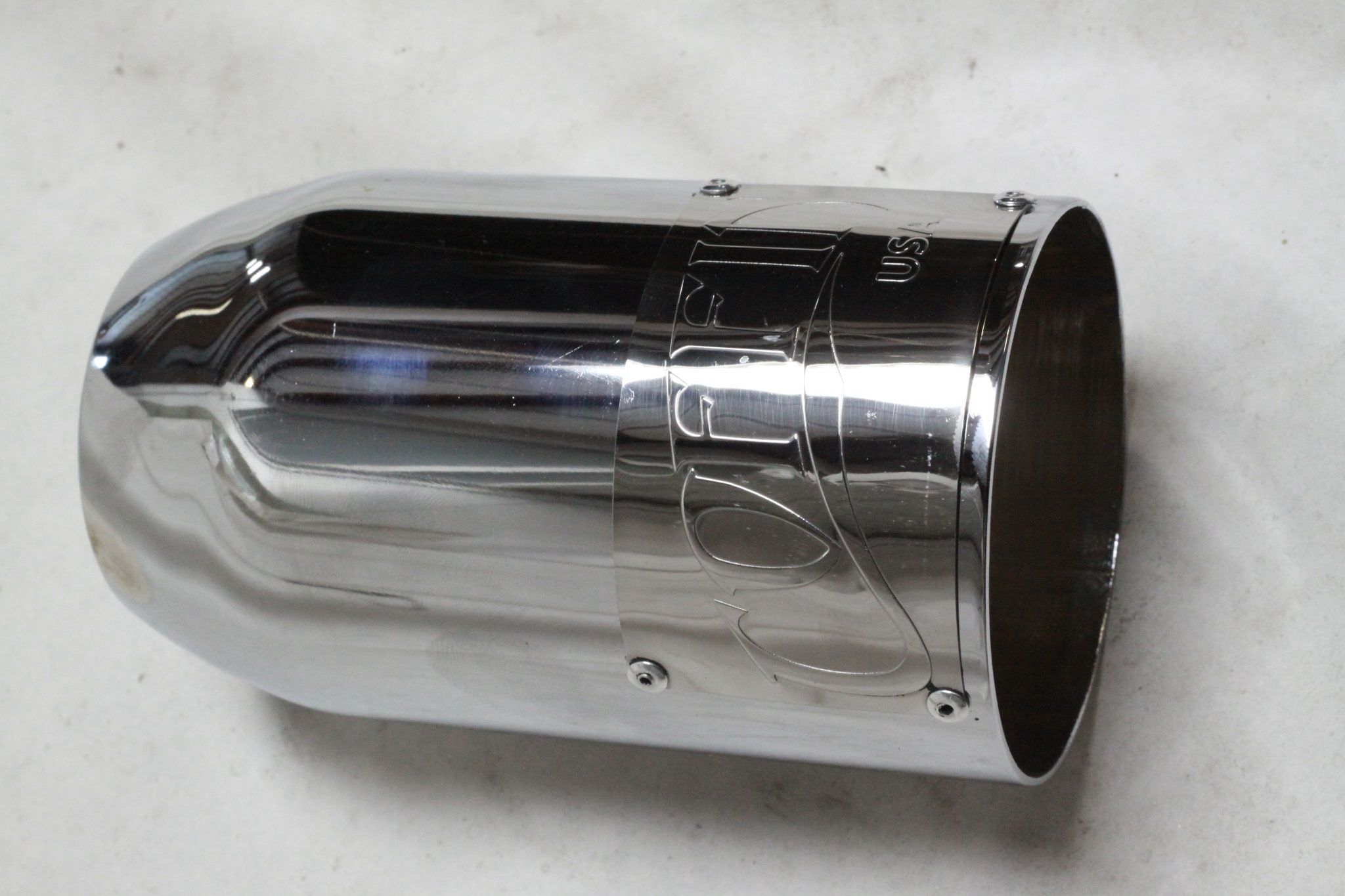 4" Chrome coffin tip